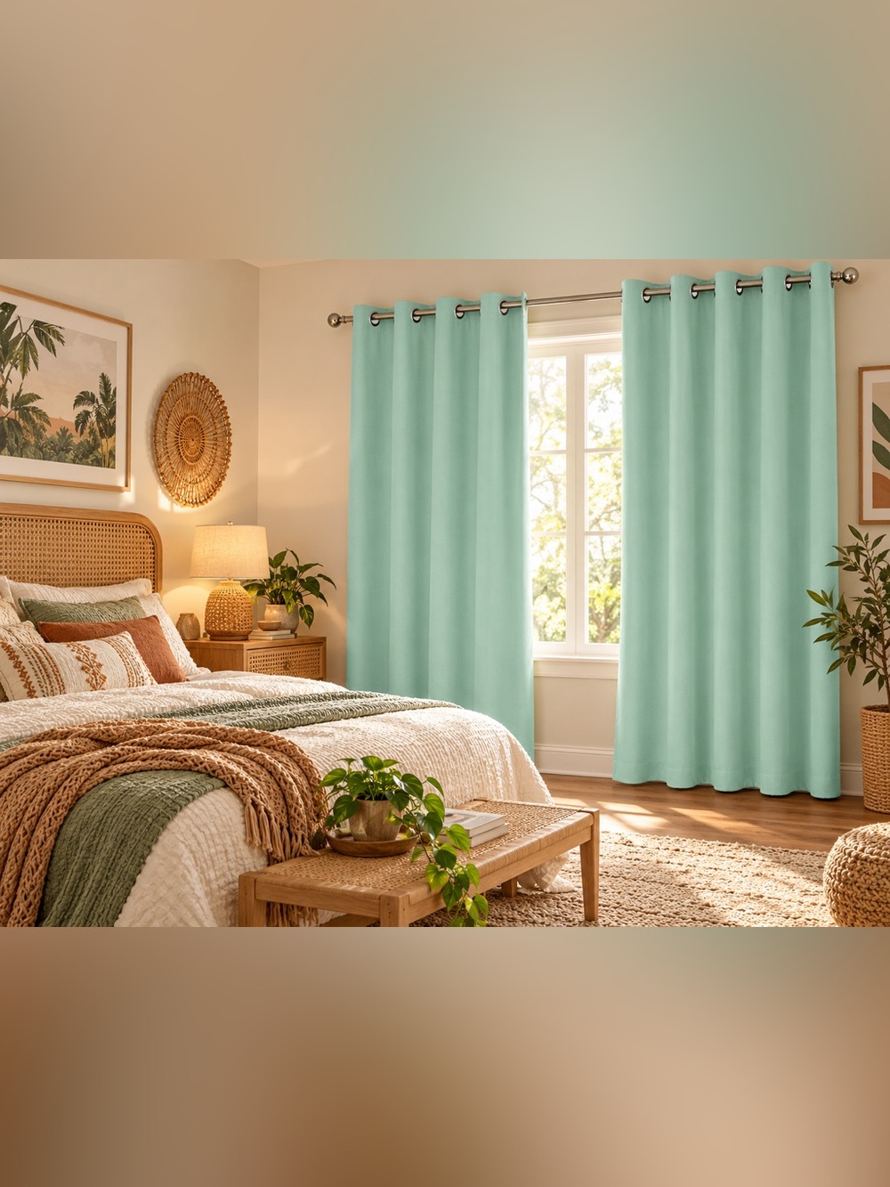 Aqua Thermal Grommet Blackout 2 curtain set